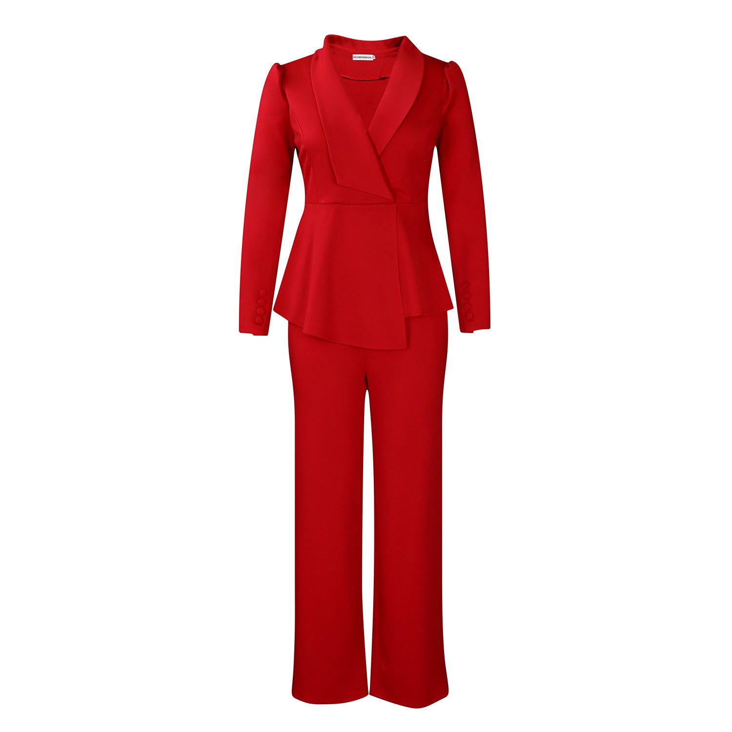 Women's Elegant Two-Piece Suit Set - Professional Blazer and Pants