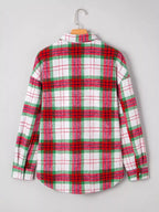 Sarah Express Women's Plaid Button-Down Long Sleeve Shacket