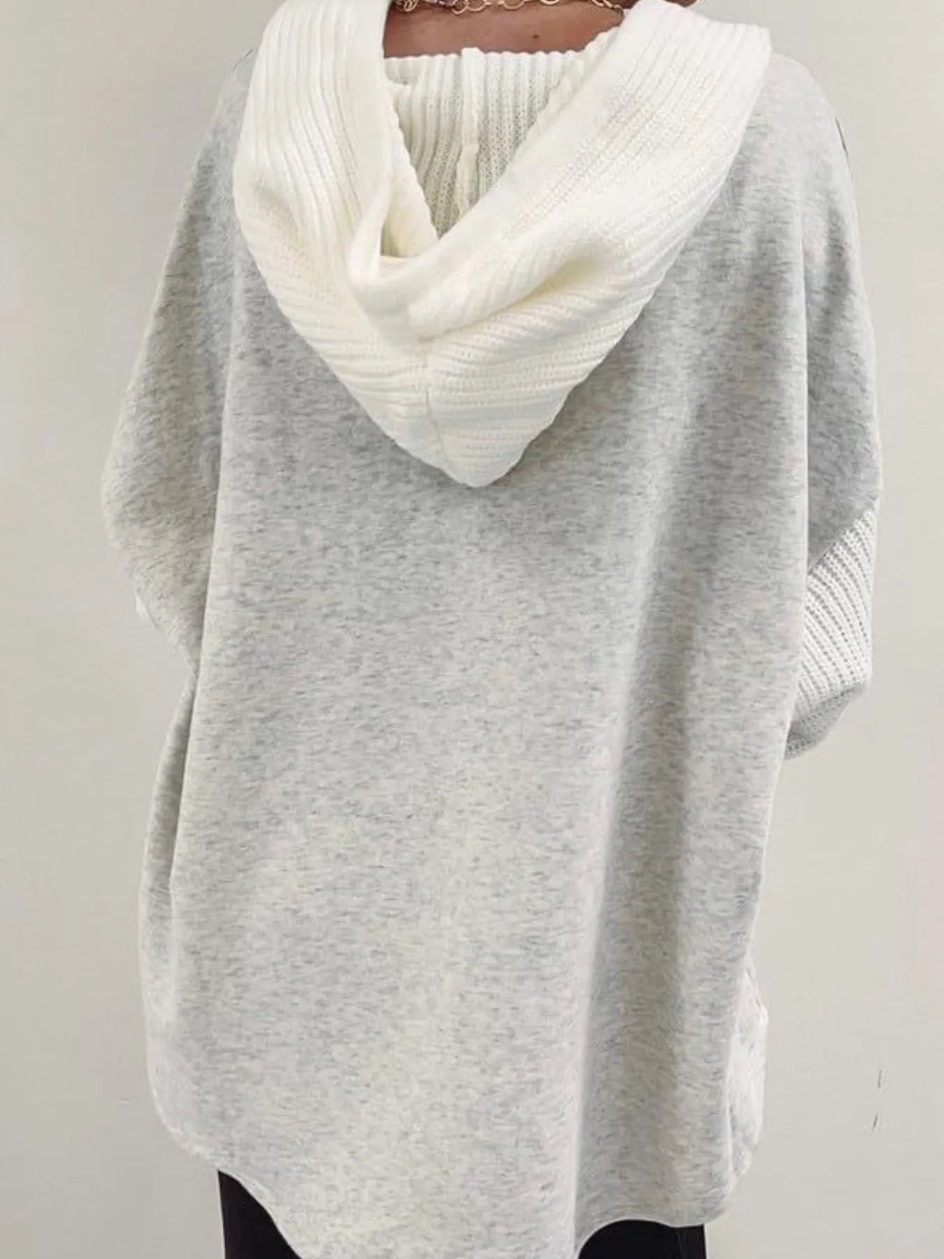 Sarah Express Women's Drawstring Button Front Hoodie