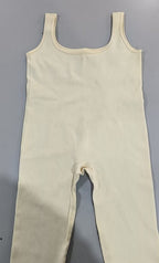 Long Sleeve Bodysuit Suspender Style Fitted Spandex