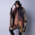 Women's Oversized Plaid Scarf Shawl Wrap Imitation Cashmere Winter Travel Accessory
