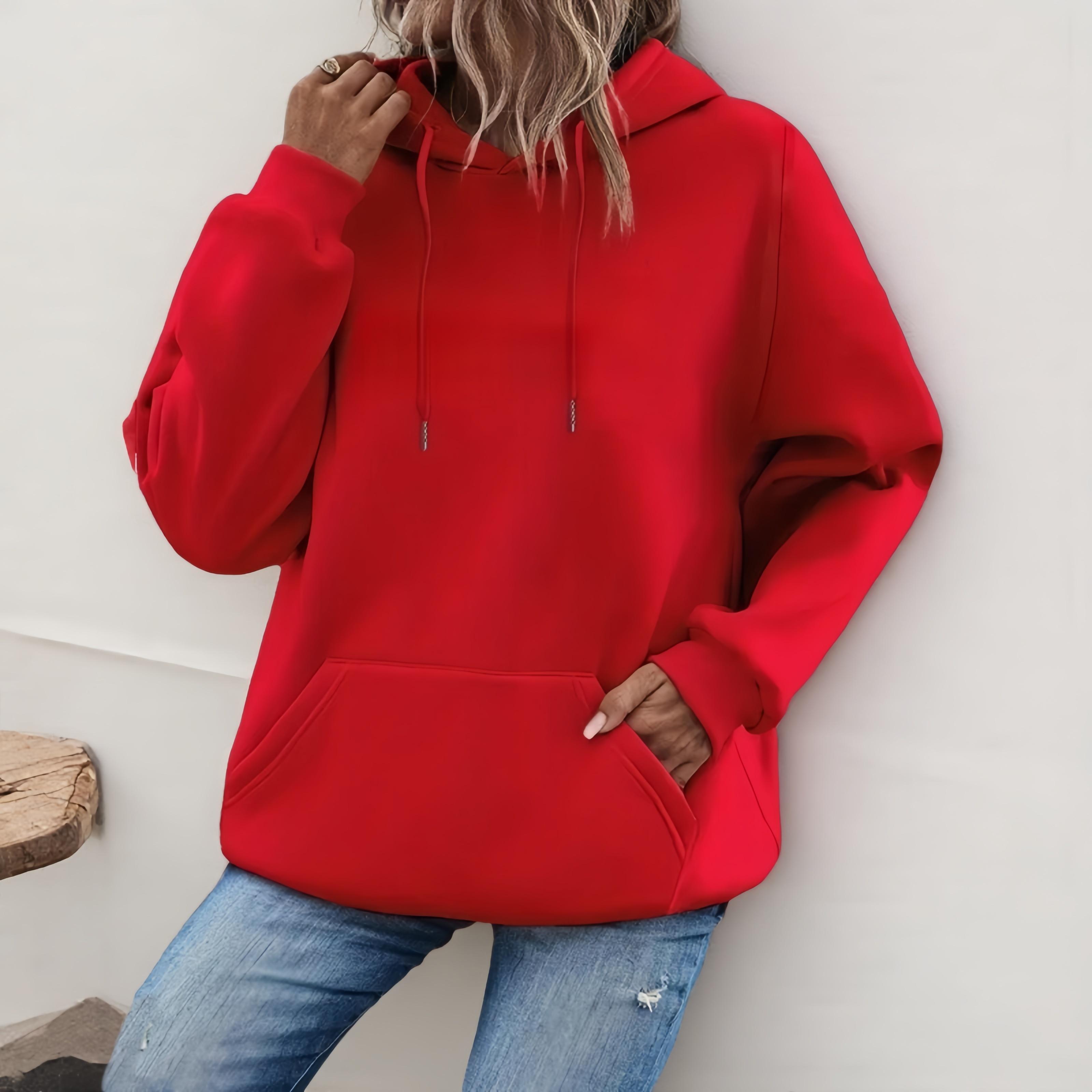 Women's Loose Fit Pullover Hoodie Long Sleeve Casual Sweatshirt