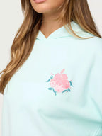 Sarah Express Women's Drop Shoulder Graphic Hoodie with Kangaroo Pocket