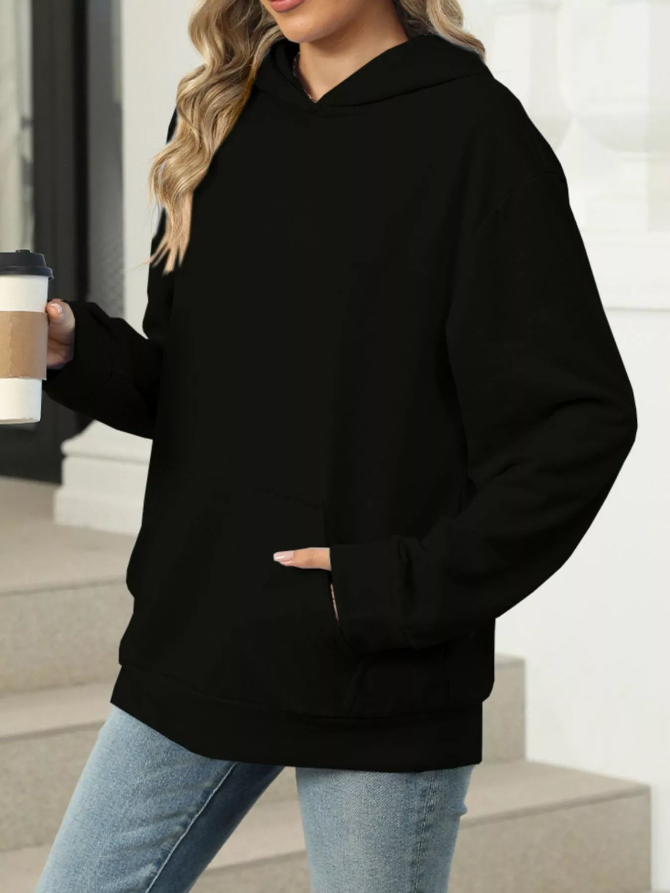 Sarah Express Women's Kangaroo Pocket Long Sleeve Hoodie