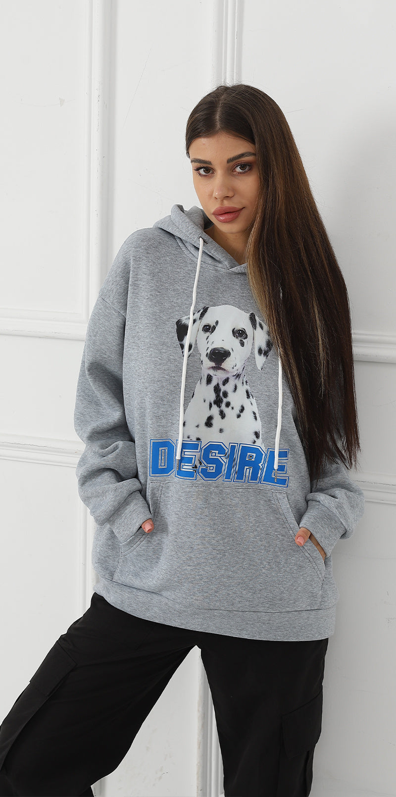Women's Printed Long Sleeve Hoodie Sweatshirt - Casual Pullover Top