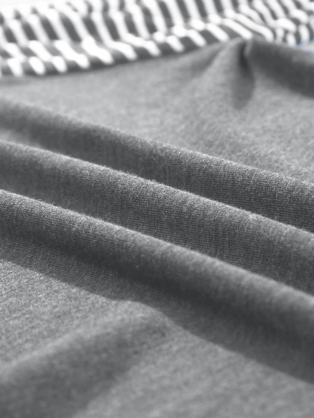 Sarah Express Women's Contrast Print Striped Raglan Long Sleeve Loose Top