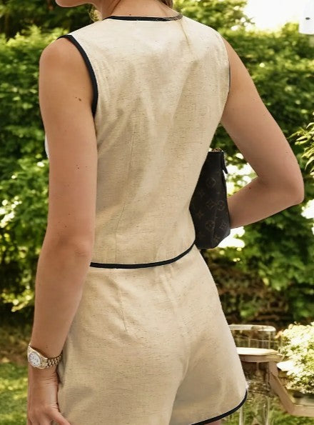 Women's Two-Piece Matching Top and Skirt Set