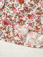 Sarah Express Women's Floral Long Sleeve Button Down Blouse