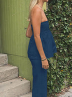 Sarah Express Women's Tube Top and Pants Set