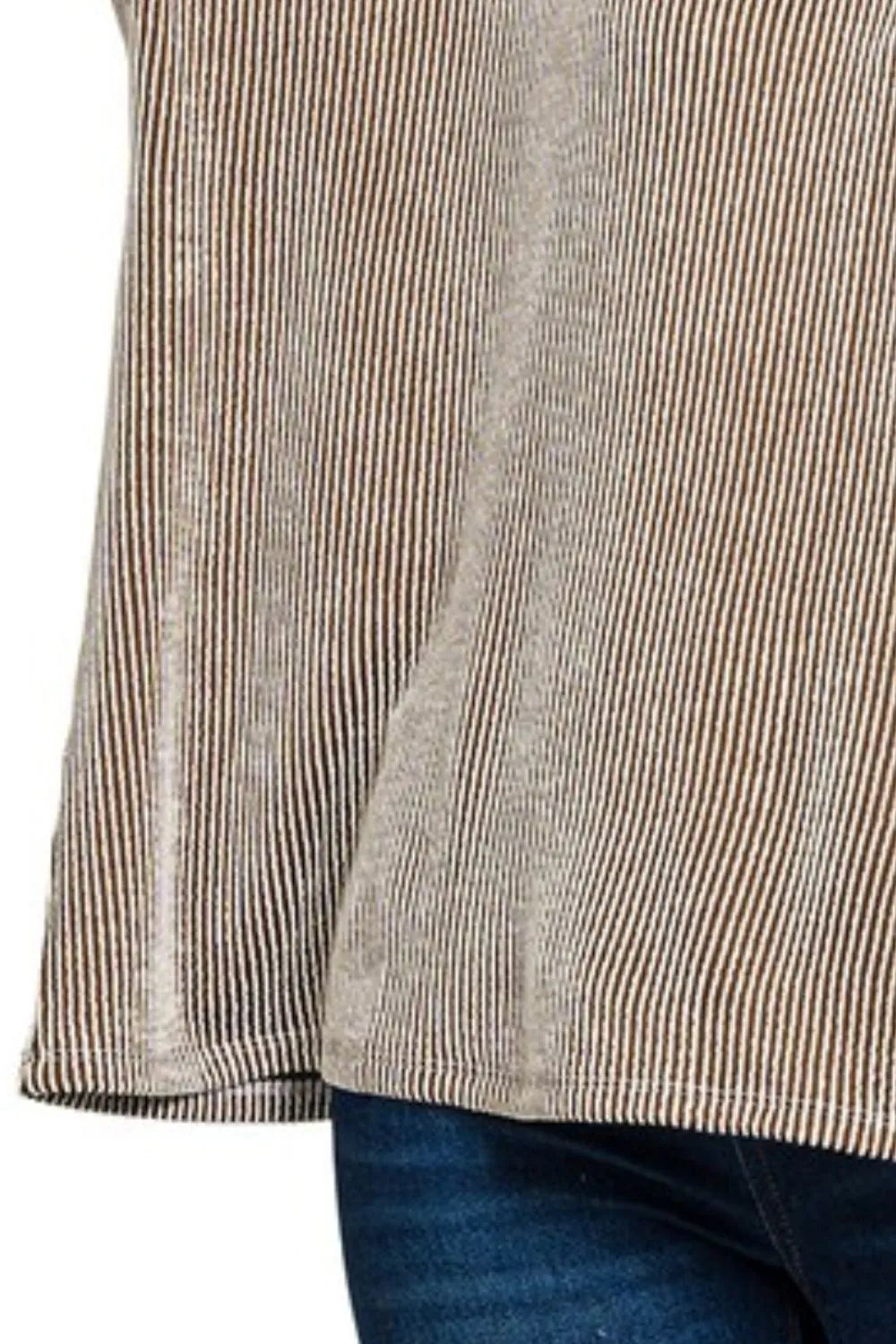 Sarah Express Women's Top Corded Rib Oversized Short Sleeve Casual Spring Summer