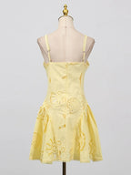 Sarah Express Women's Hollow Out Adjustable Strap Mini Dress