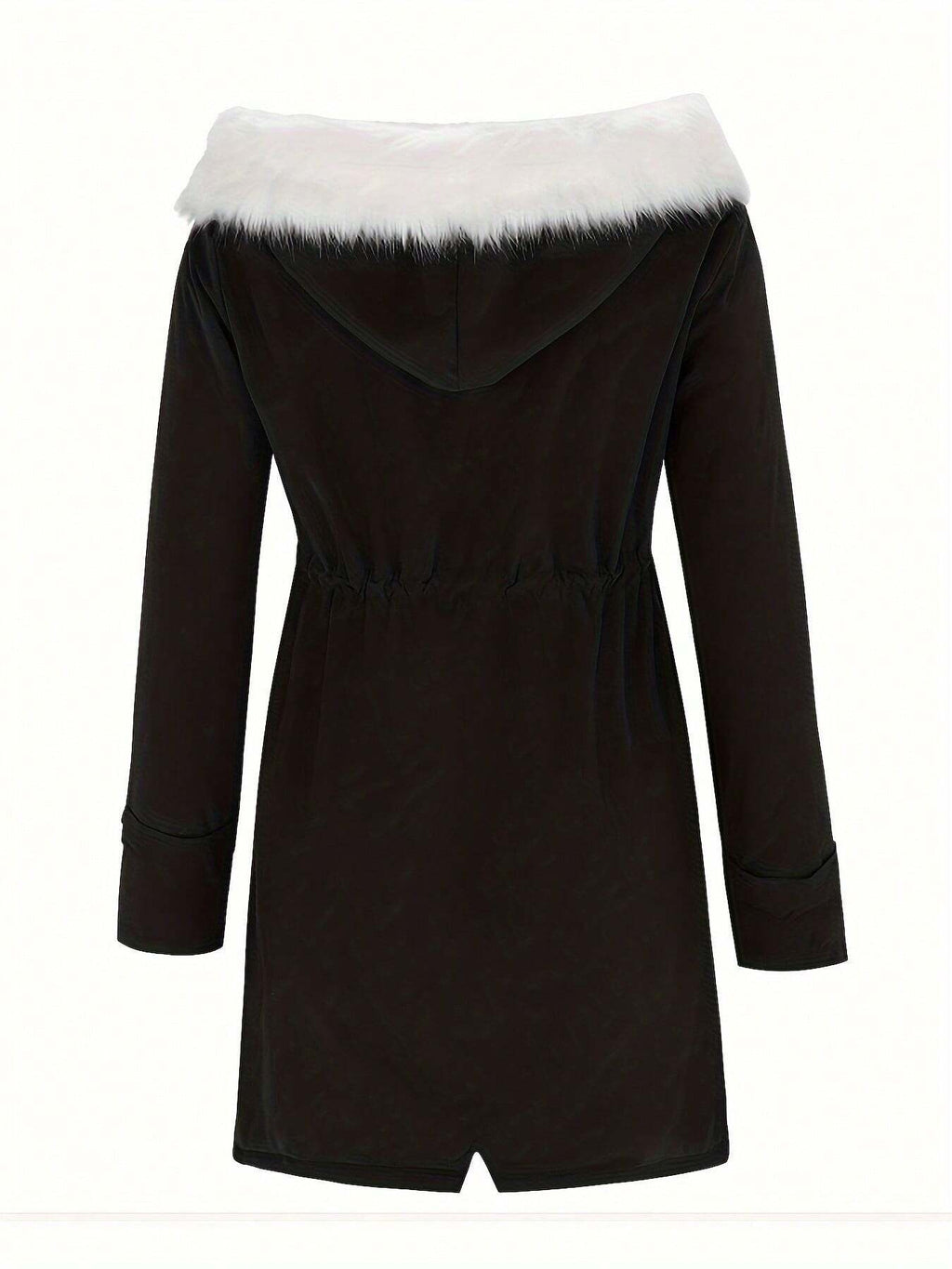 Women's Needle Winter Faux Fur Hooded Parka Coat