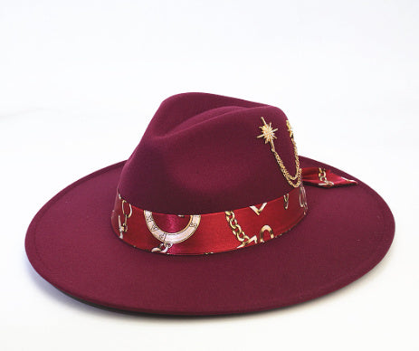 Women's British Wool-Like Felt Hat Bell Crown Elegant Winter