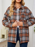 Sarah Express Women's Plaid Button-Up Shirt