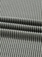 Sarah Express Women's Twist Ribbed Exposed Seam Detail Long Sleeve Loose Top