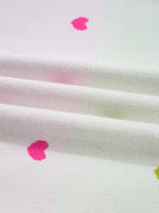 Sarah Express Women's Multicolour Heart Pattern Dropped Shoulder Sweater