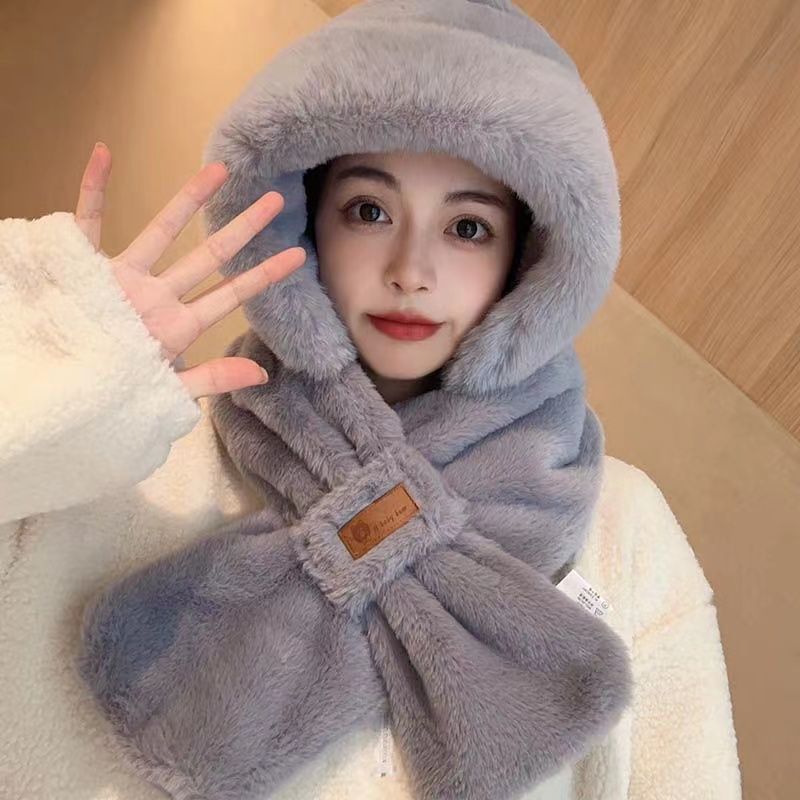 Women's Fleece Lined Winter Hat Ear Protection Warm Beanie with Leather Tag