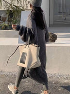 Sarah Express Women's Oversized Long Sleeve Longline Cardigan