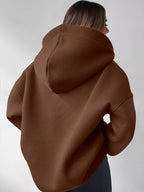 Sarah Express Women's Dropped Shoulder Long Sleeve Sweatshirt