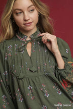 Sarah Express Women's Floral Boho Peasant Blouse