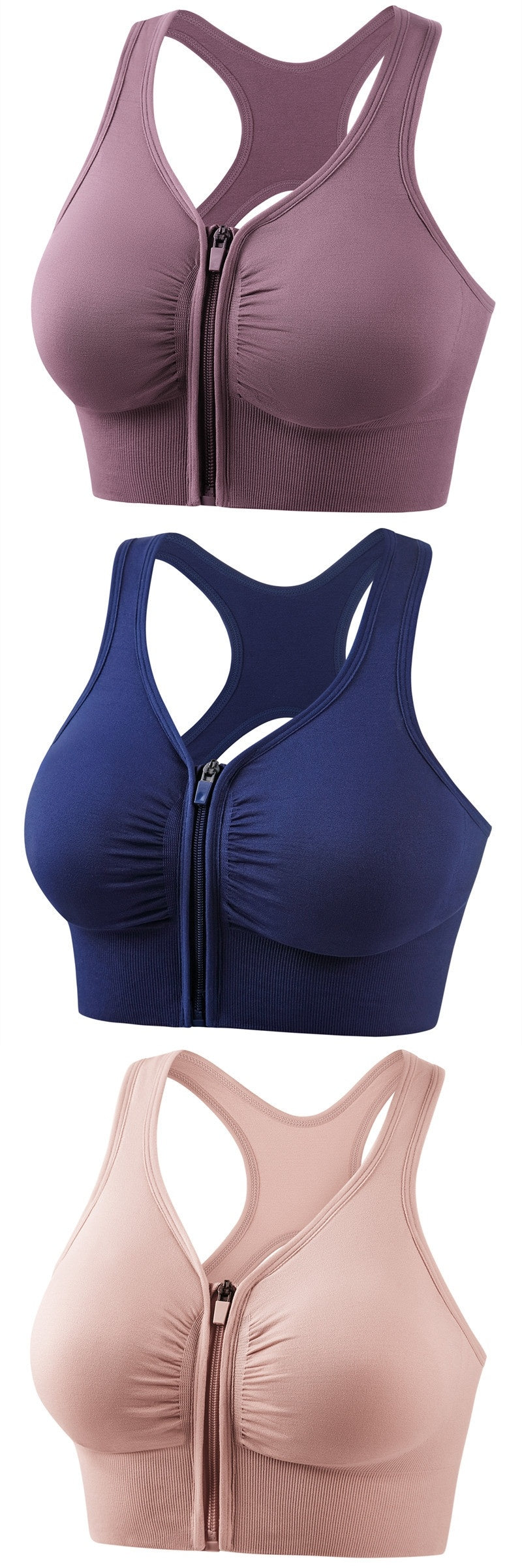Women's Shockproof Push Up Sports Bra - High Impact Running Yoga Fitness Plus Size