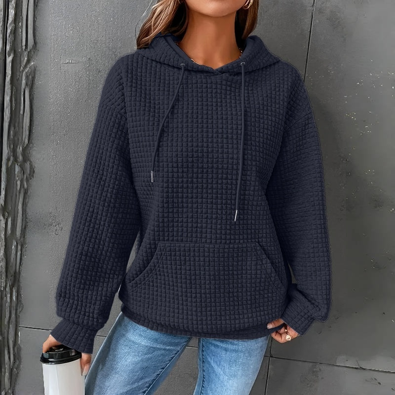 Women's Loose Fit Hooded Long Sleeve Sweatshirt Casual Pullover Top