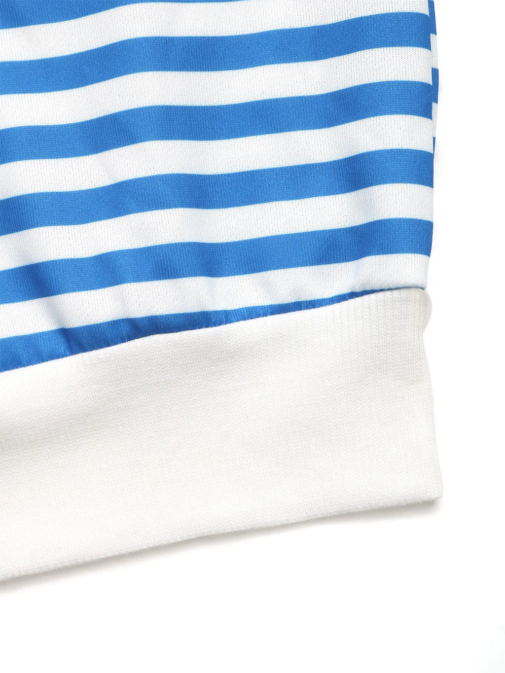 Sarah Express Women's Striped Quarter Zip Long Sleeve Hoodie