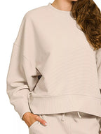 Sarah Express Women’s Ribbed Lounge Set with Pullover and Pants Casual