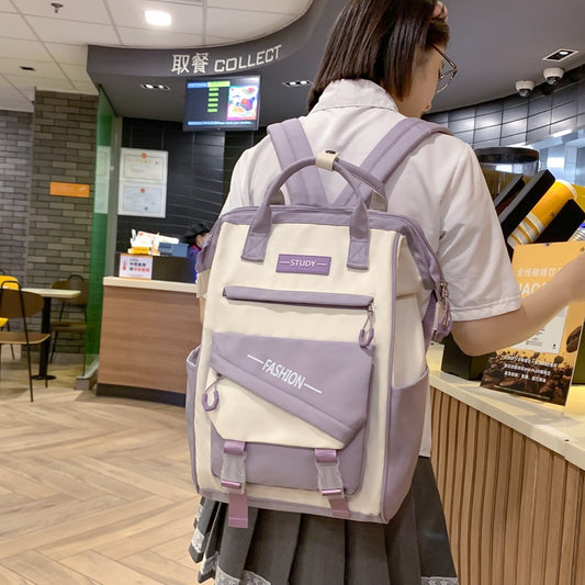 Sarah Express High-Capacity Nylon Backpack for College Students – Lightweight & Stylish