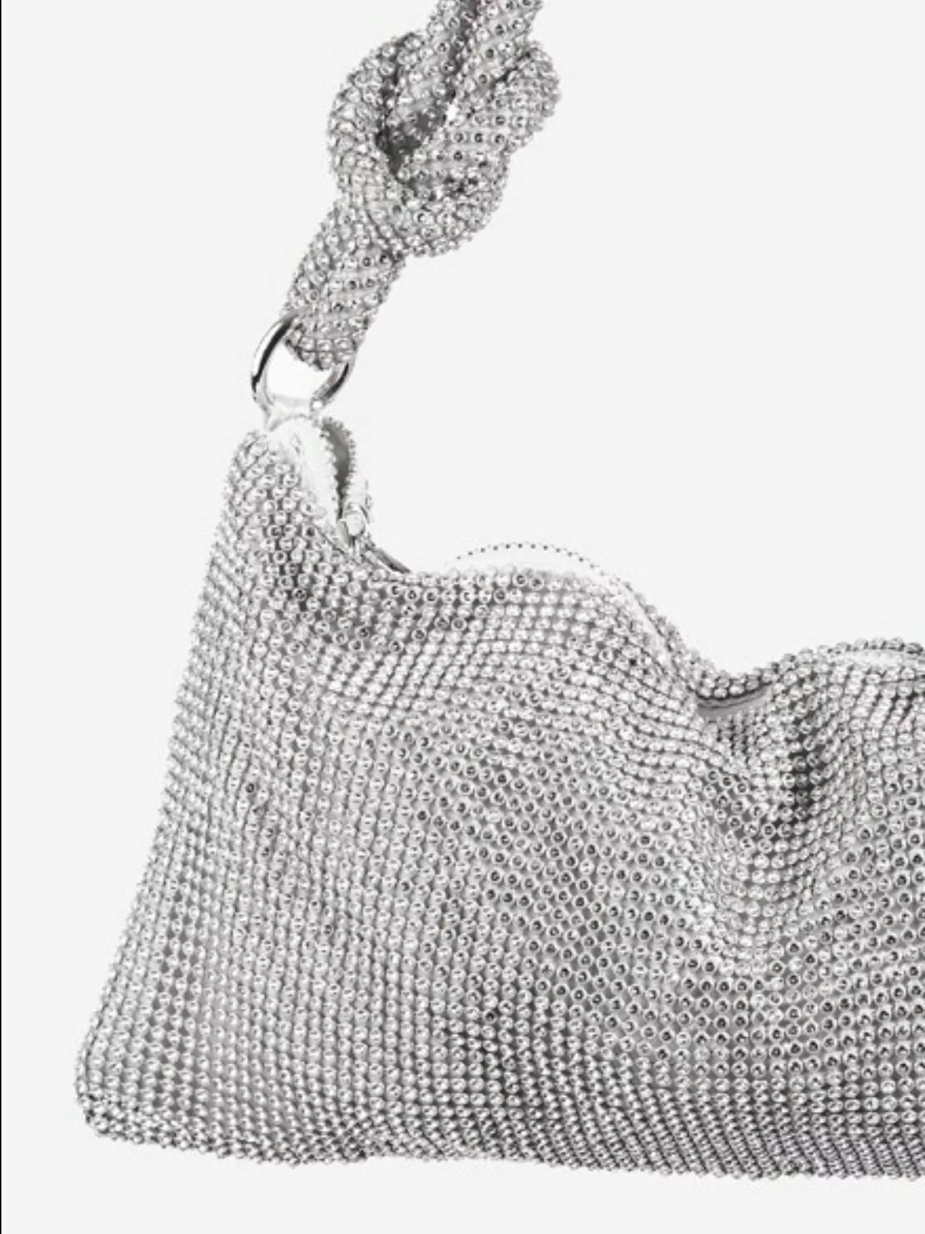 Sarah Express Women's Fame Rhinestone Studded Hobo Bag