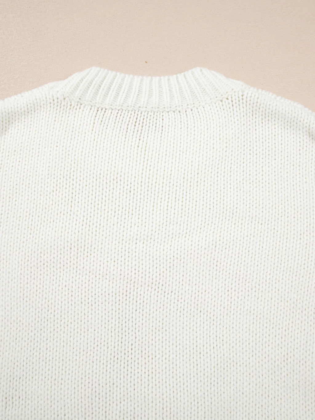 Sarah Express Women's Embroidered Bow Boots Graphic Drop Shoulder Sweater