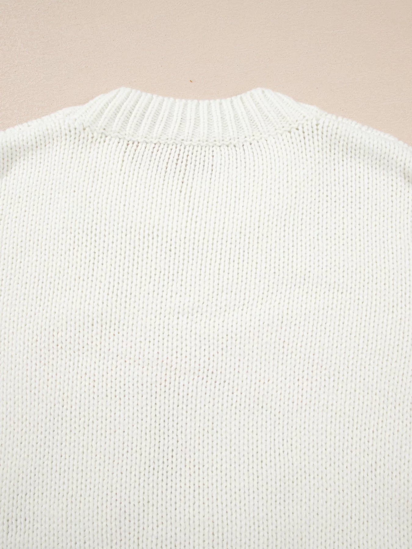 Sarah Express Women's Embroidered Bow Boots Graphic Drop Shoulder Sweater