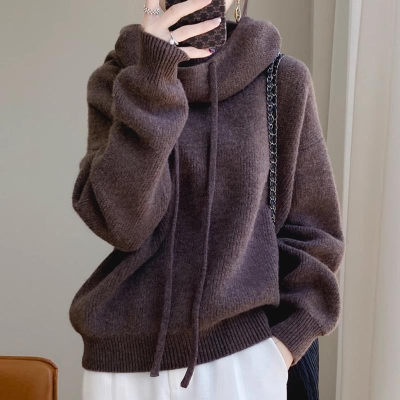 Women's Thicken Knit Sweater Pullover Long Sleeve Casual Autumn Winter Warm