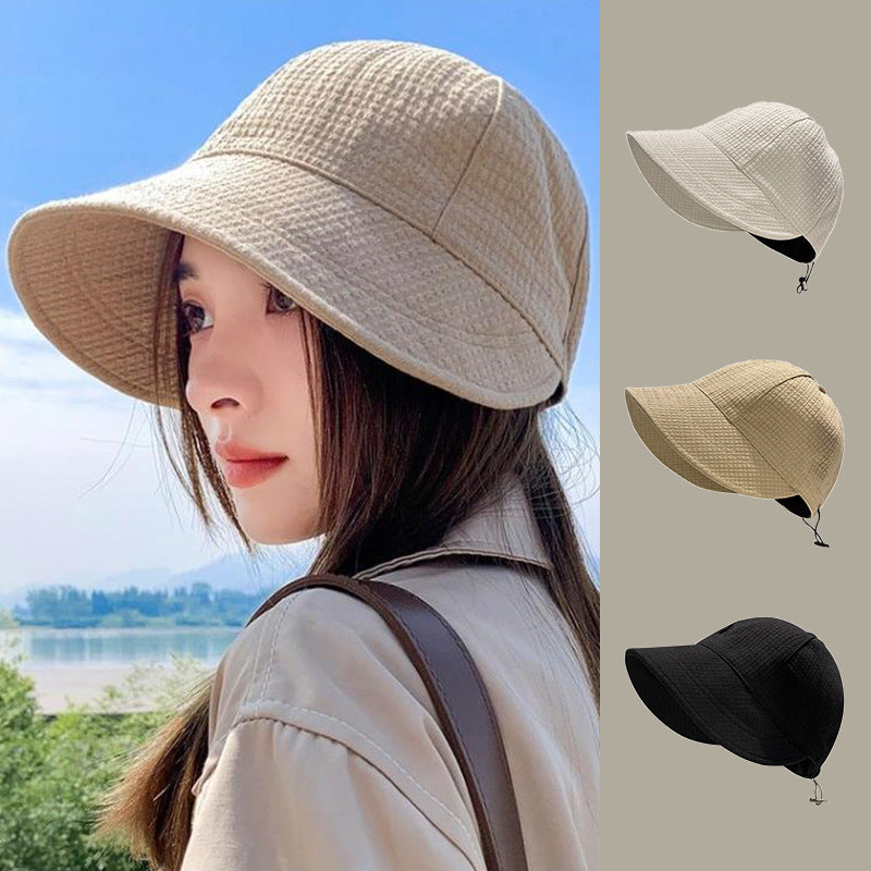 Sarah Express Women's Sun Protection Hat Waffle Texture Adjustable Dome Crown