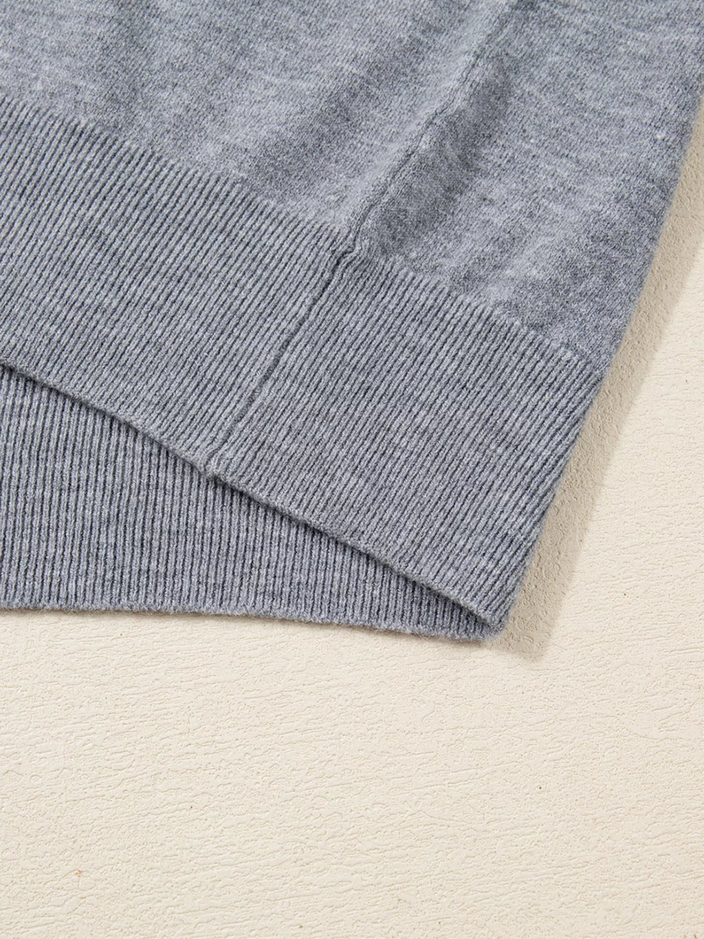 Sarah Express Women's Contrast Striped Trim V Neck Varsity Sweater