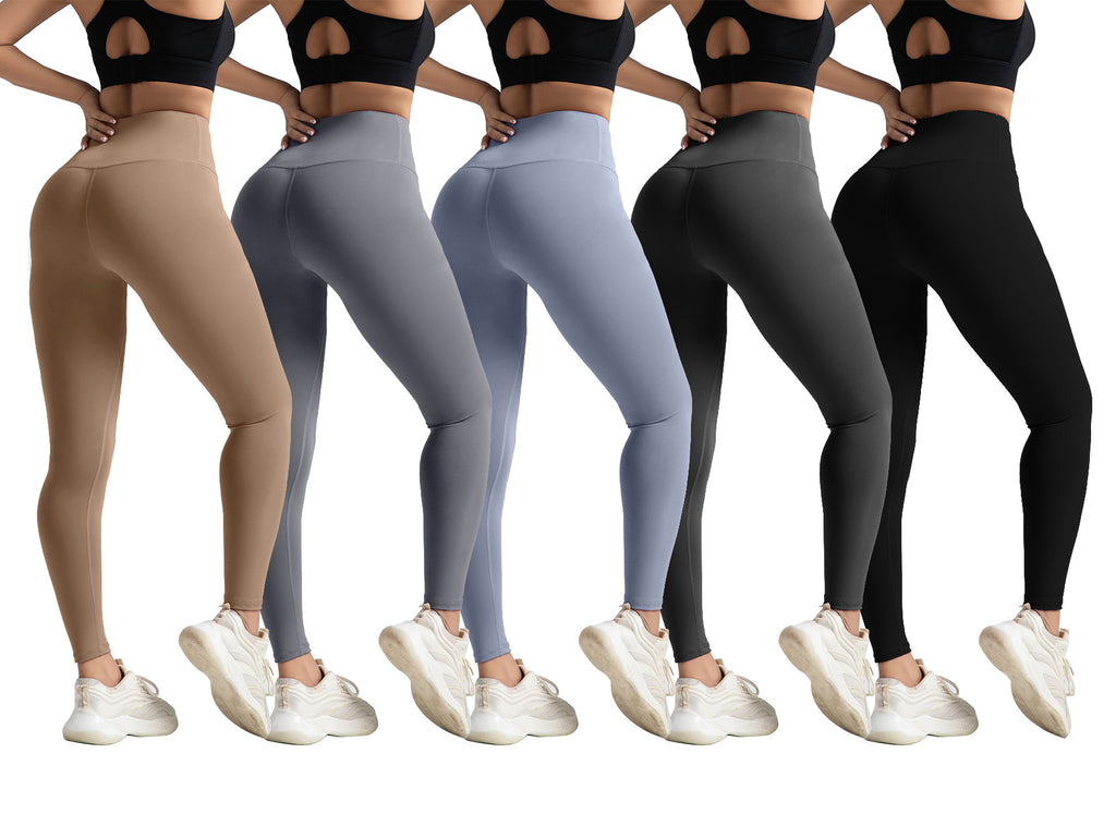 Women's High Waist Tummy Control Yoga Leggings Seamless Compression Athletic Workout Pants