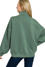 Sarah Express Women’s Scuba Quarter-Zip Sweatshirt Casual All-Season