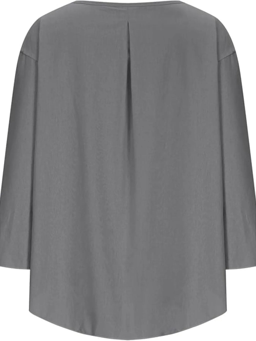 Sarah Express Women's Round Neck Relaxed Fit Blouse Plus Size