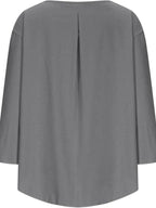 Sarah Express Women's Round Neck Relaxed Fit Blouse Plus Size