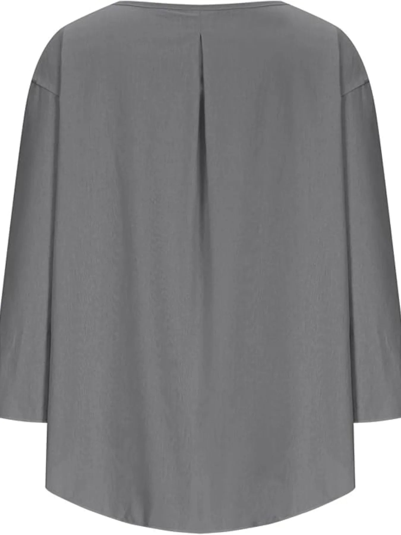 Sarah Express Women's Round Neck Relaxed Fit Blouse Plus Size