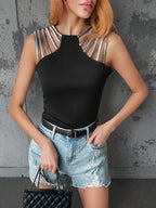 Sarah Express Women's Cutout Sleeveless Tank Top