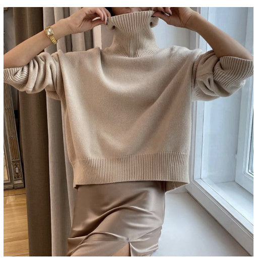 Women's Long Sleeve Pullover Sweater Solid Color Acrylic