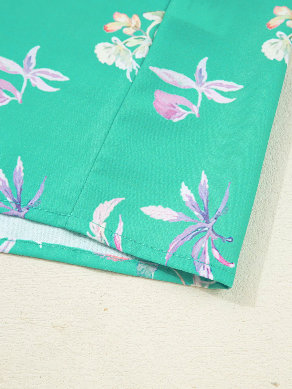 Sarah Express Women's Floral Lantern Sleeve Button Front Shirt