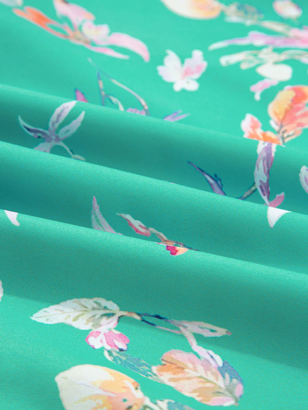 Sarah Express Women's Floral Lantern Sleeve Button Front Shirt