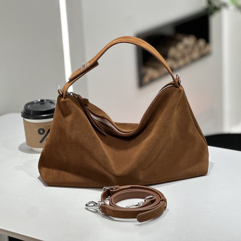 Sarah Express Genuine Leather Crossbody Tote Bag