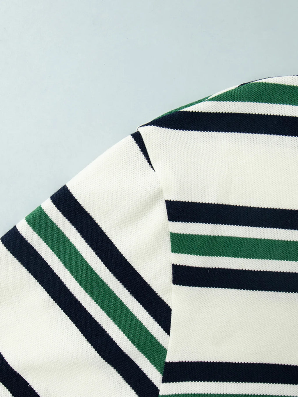 Sarah Express Women's Striped Polo T-Shirt with Contrast Collar