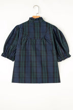 Sarah Express Women's Puff Sleeve Frilled Trim Elegant Blouse