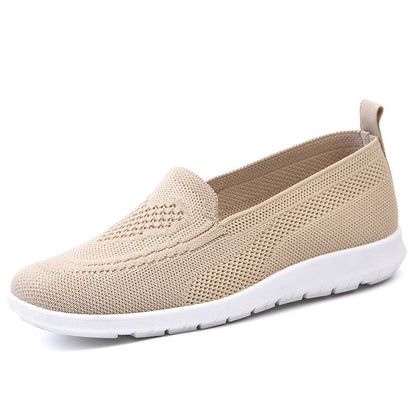 Sarah Express Breathable Casual Flat Shoes F14 Beige Bag