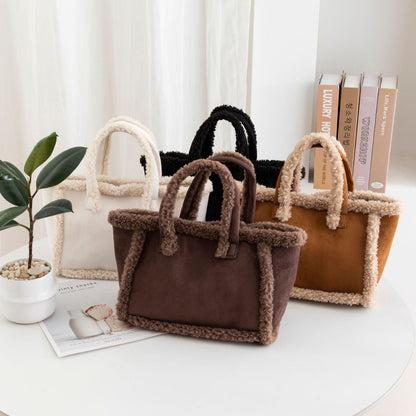 Sarah Express Plush Crossbody Tote Bag