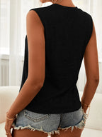 Sarah Express Women's Cutout Sleeveless Tank Top